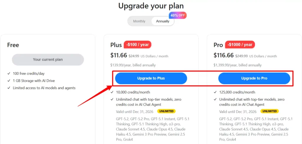 Genspark New Year Sale: $1000 OFF Deal You Can't Miss 🔥 6 Choose Genspark Annual Plan