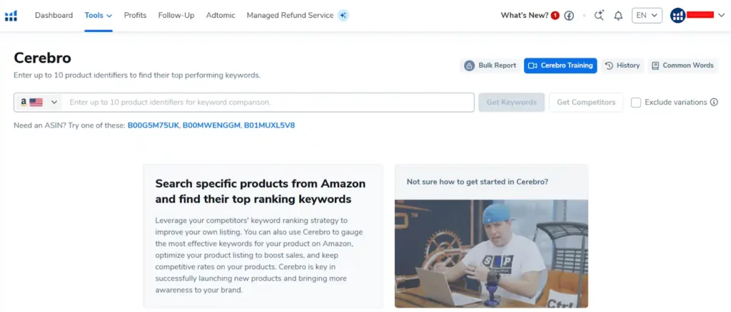 Helium 10 Review 2026: Ultimate Amazon Software (Why 9 Stars) 5 Helium 10 - Cerebro