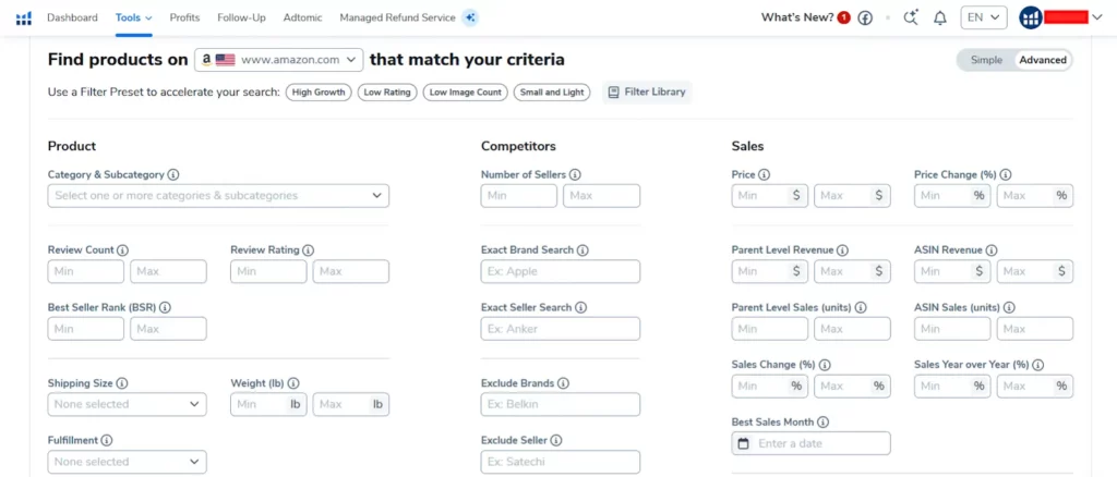 Helium 10 Review 2026: Ultimate Amazon Software (Why 9 Stars) 21 Helium 10 - Find Product