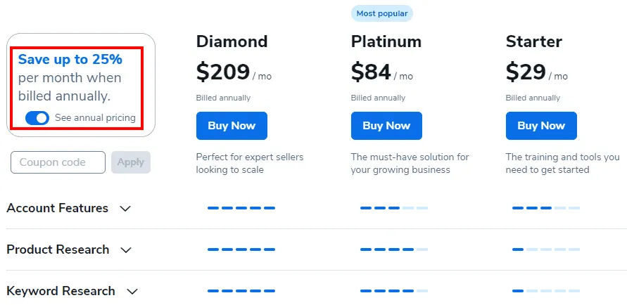 Helium 10 Review 2026: Ultimate Amazon Software (Why 9 Stars) 23 Helium 10 Pricing Plans