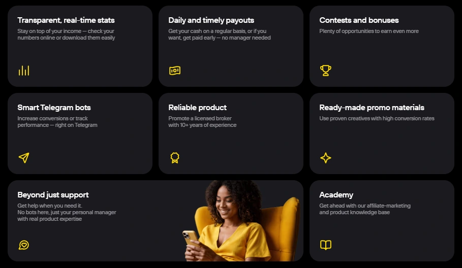 Kingfin Affiliate Program Review 2026: Features & Payouts 4 Kingfin Features