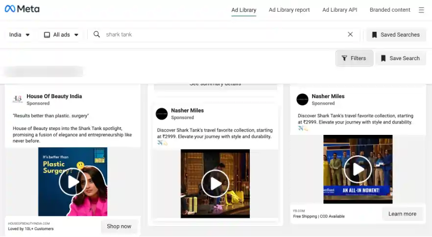 How to Combine Minea + Meta Ads Library for Competitor Research 2 Meta Ads Library