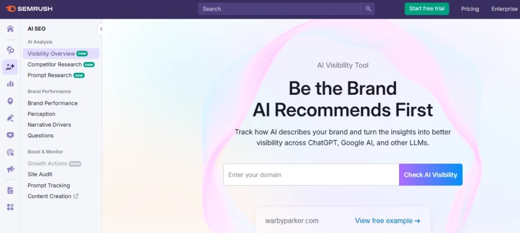 SEMrush Review 2026: Free 30 days Trial Account (Worth $199) 16 Semrush AI SEO Toolkit