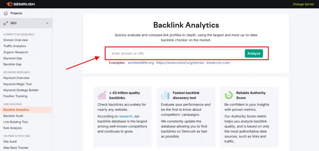 Niche Edits 101: Fast-Track Your Link Building Strategy 8 Semrush - Backlink Analytics