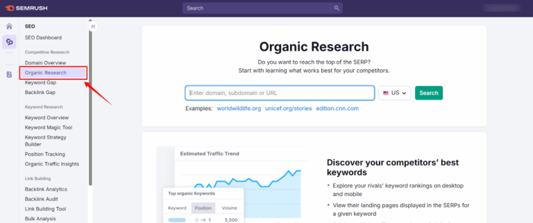 SEMrush Review 2026: Free 30 days Trial Account (Worth $199) 9 Semrush Organic Research