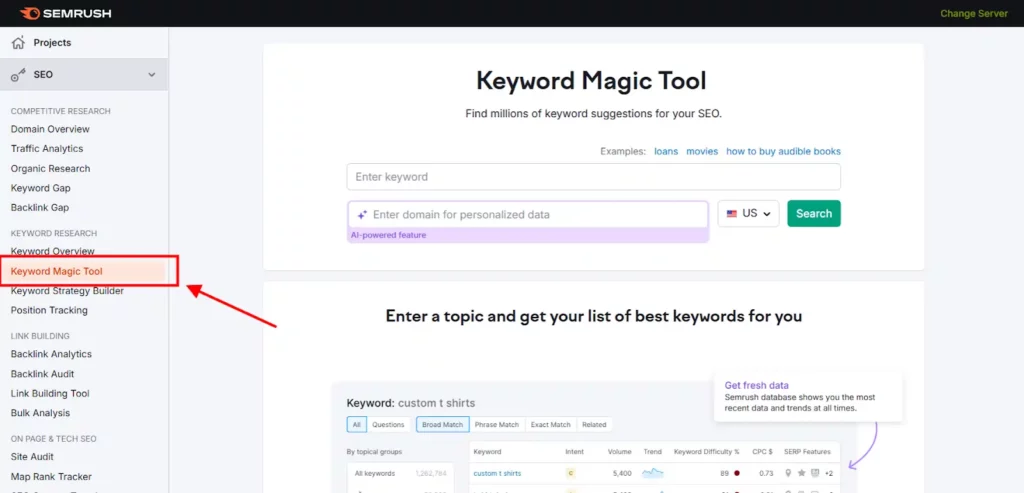 Niche Edits 101: Fast-Track Your Link Building Strategy 10 Semrush’s - Keyword Magic Tool