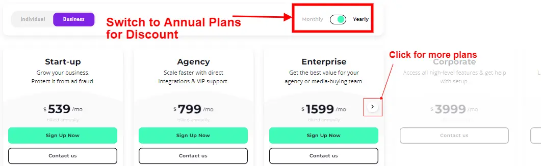 Voluum Business Plans