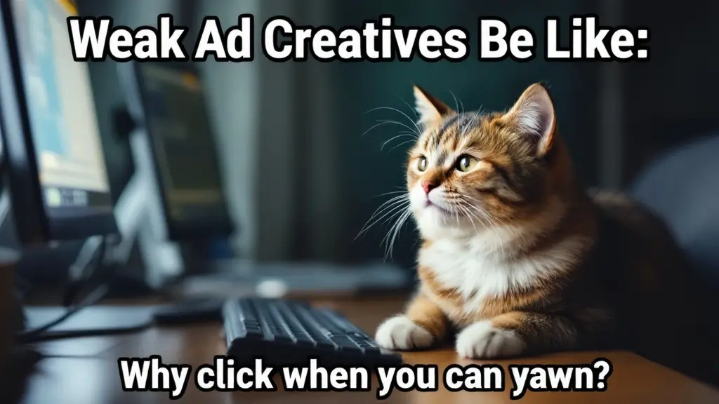Struggling With Low Affiliate CTR? These 5 Fixes Will Shock You 5 Weak Ad Creatives meme